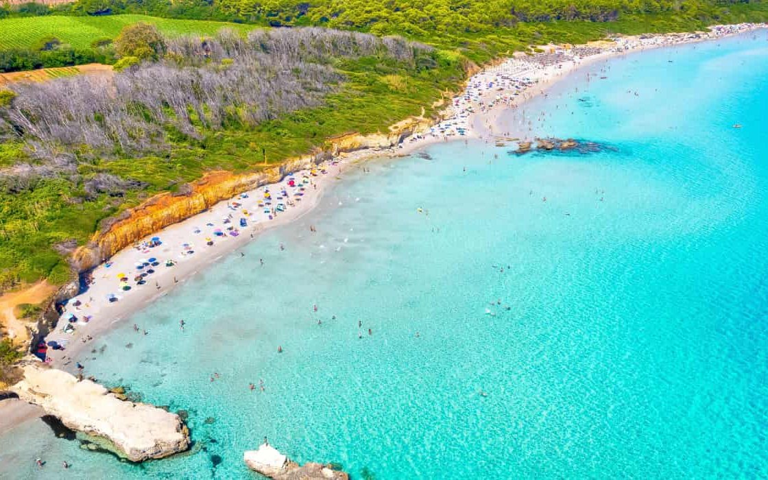 La Baia dei Turchi vista dall’alto